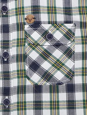 green cotton blend shirt - 15608892 - Standard Image - 3