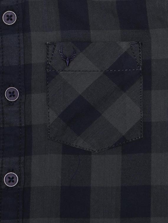 grey cotton blend shirt - 15608893 - Zoom Image - 3