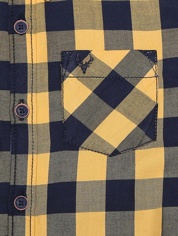 yellow cotton blend shirt - 15608894 - Zoom Image - 3