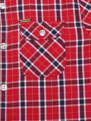 red cotton blend shirt - 15608898 - Standard Image - 3