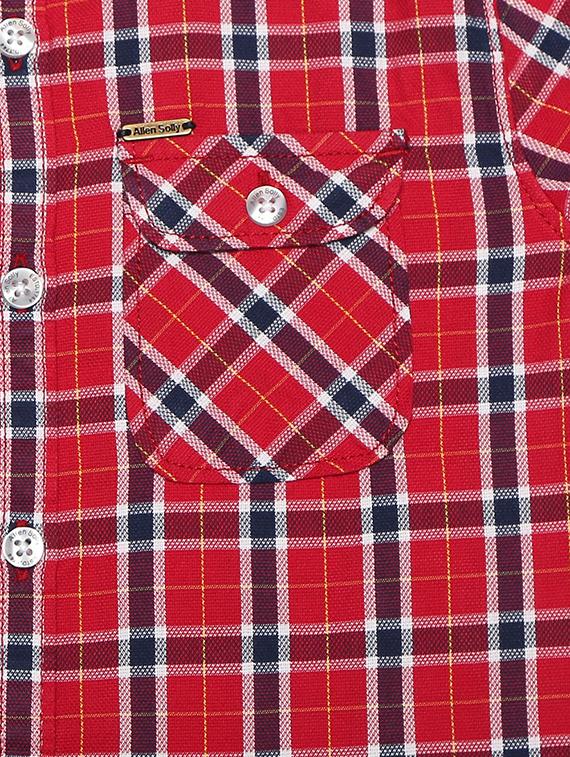 red cotton blend shirt - 15608898 - Zoom Image - 3
