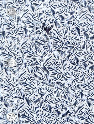 blue cotton blend shirt - 15608901 - Standard Image - 3