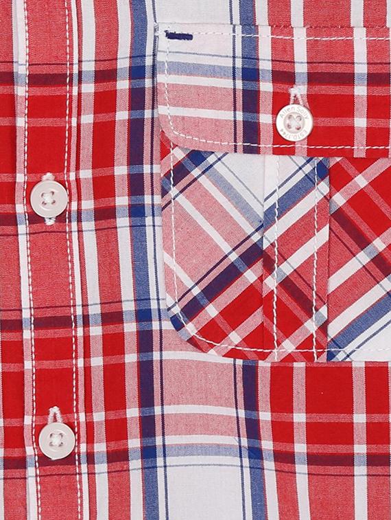 red cotton shirt - 15608932 - Zoom Image - 3