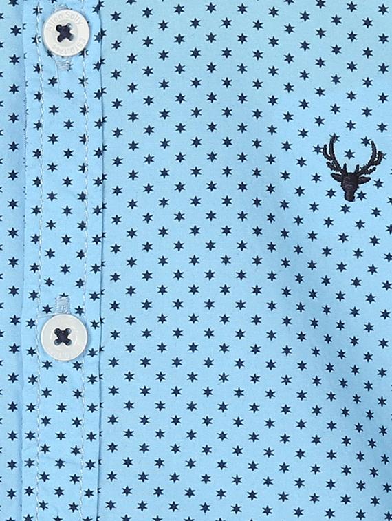 blue cotton shirt - 15608939 - Zoom Image - 3