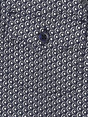 navy blue cotton shirt - 15608940 - Standard Image - 3