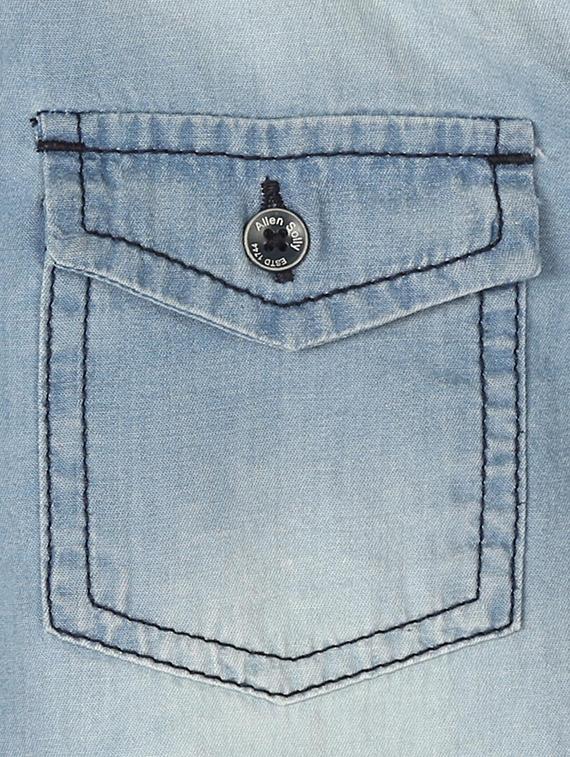 blue cotton shirt - 15608949 - Zoom Image - 3