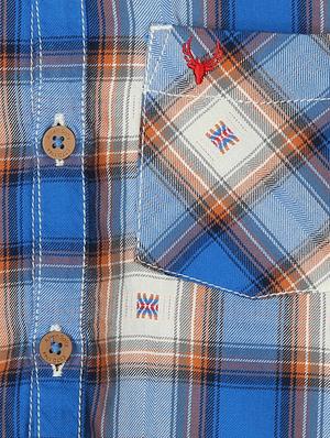 blue cotton shirt - 15608951 - Standard Image - 3