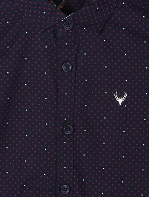 navy blue cotton shirt - 15608970 - Standard Image - 3