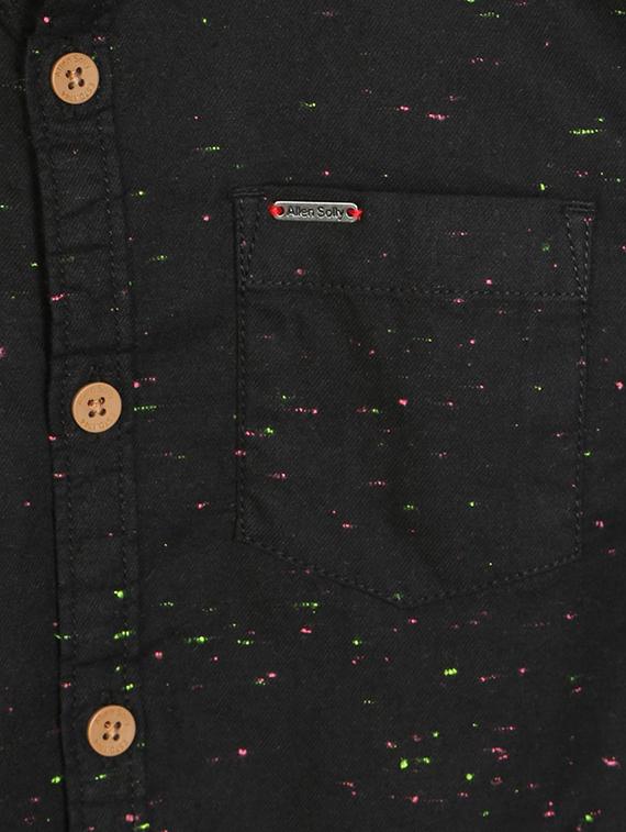 black cotton blend shirt - 15608973 - Zoom Image - 3