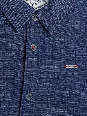 blue cotton blend shirt - 15608989 - Standard Image - 3