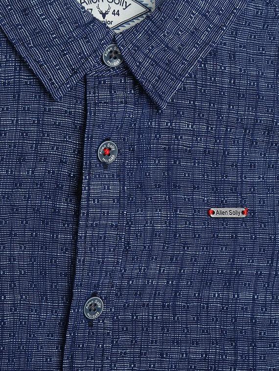 blue cotton blend shirt - 15608989 - Zoom Image - 3