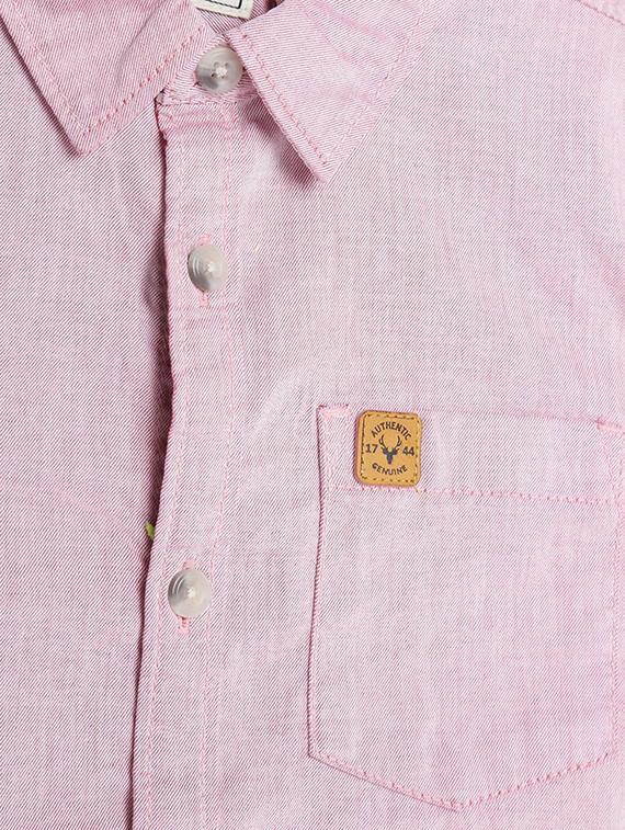 pink cotton blend shirt - 15608995 - Zoom Image - 3