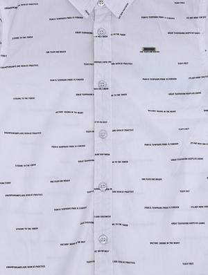 grey cotton blend shirt - 15608997 - Standard Image - 3