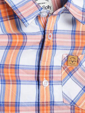orange cotton blend shirt - 15608999 - Standard Image - 3