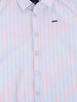 blue cotton blend shirt - 15609000 - Standard Image - 3