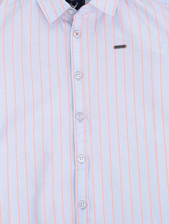 blue cotton blend shirt - 15609000 - Zoom Image - 3