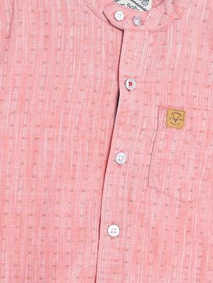 pink cotton blend shirt - 15609001 - Standard Image - 3