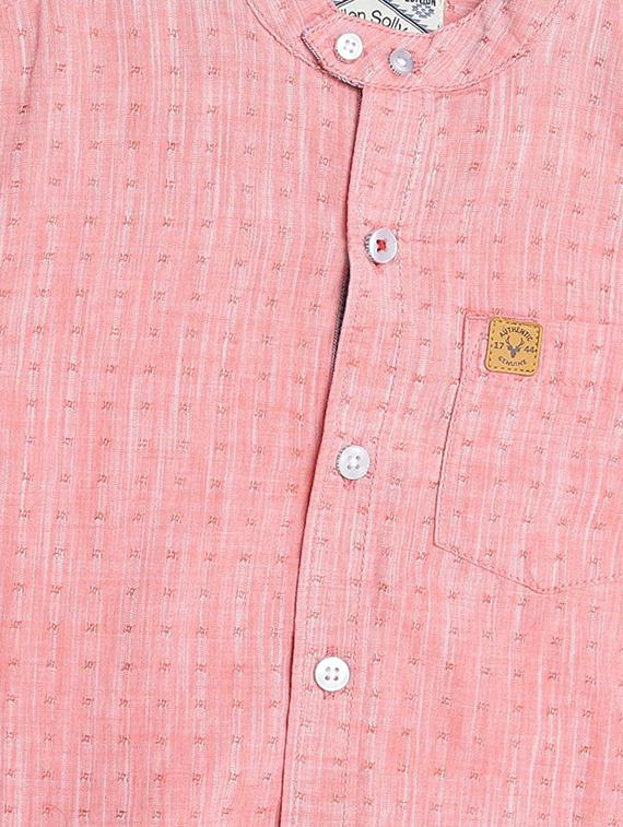 pink cotton blend shirt - 15609001 - Zoom Image - 3