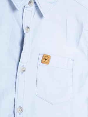 blue cotton blend shirt - 15609007 - Standard Image - 3