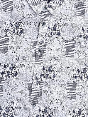 grey cotton blend shirt - 15609011 - Standard Image - 3