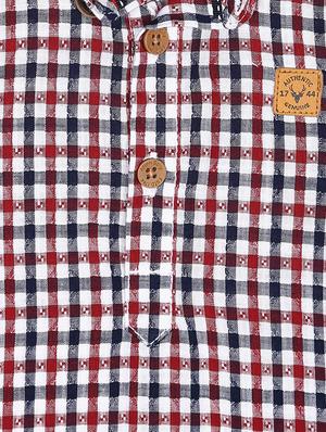 red cotton shirt - 15609021 - Standard Image - 3