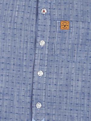 blue cotton shirt - 15609026 - Standard Image - 3