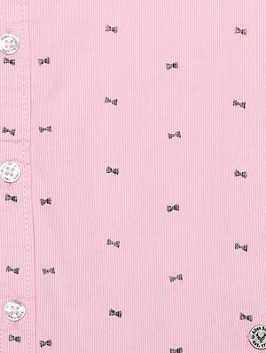 pink cotton blend shirt - 15609033 - Standard Image - 3