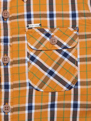 yellow cotton blend shirt - 15609034 - Standard Image - 3