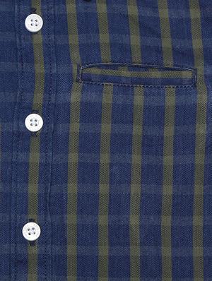 blue cotton blend shirt - 15609036 - Standard Image - 3