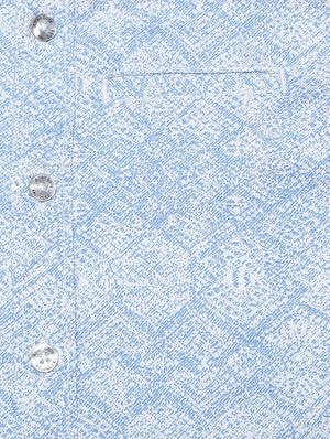 blue cotton blend shirt - 15609037 - Standard Image - 3