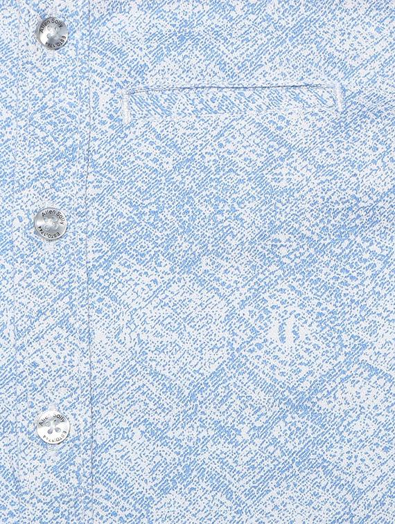 blue cotton blend shirt - 15609037 - Zoom Image - 3