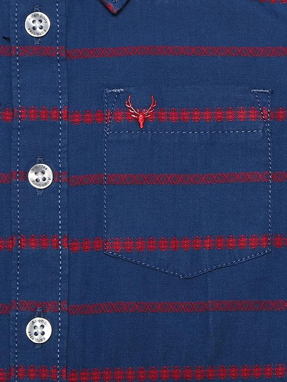 blue cotton blend shirt - 15609038 - Zoom Image - 3