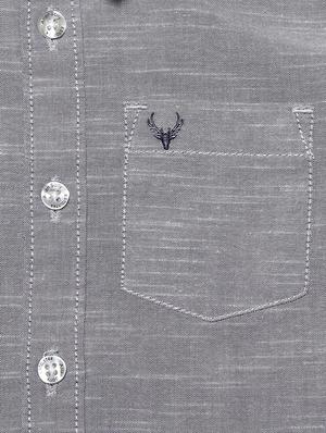 grey cotton blend shirt - 15609041 - Standard Image - 3