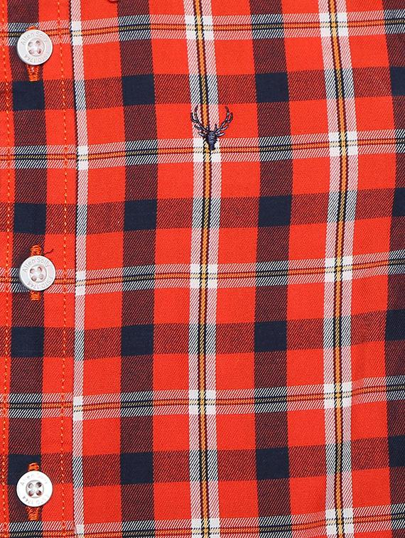 orange cotton blend shirt - 15609044 - Zoom Image - 3