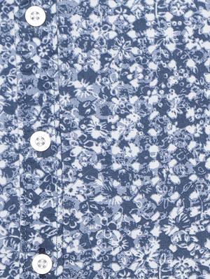 blue cotton blend shirt - 15609052 - Standard Image - 3