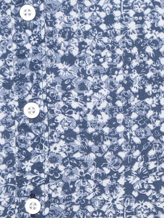 blue cotton blend shirt - 15609052 - Zoom Image - 3