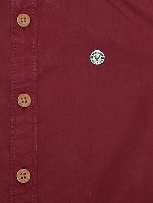 red cotton blend shirt - 15609059 - Standard Image - 3
