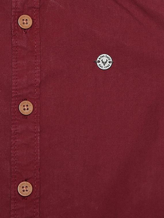 red cotton blend shirt - 15609059 - Zoom Image - 3