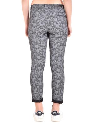 roll up hem slim fit floral trouser - 15609173 - Standard Image - 3