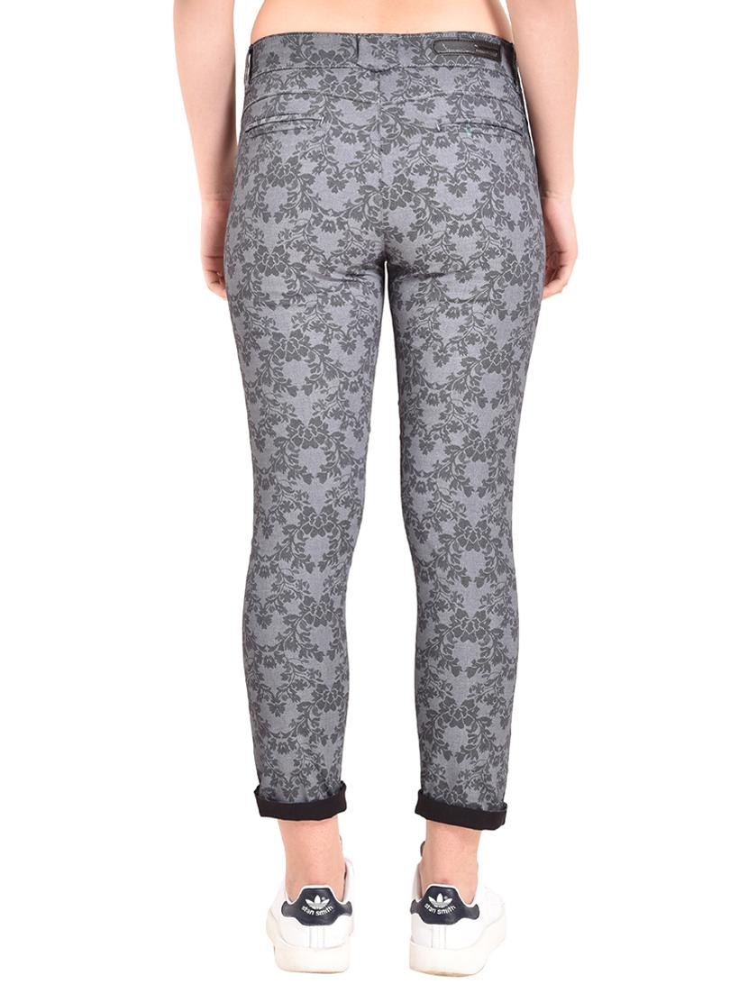 roll up hem slim fit floral trouser - 15609173 - Zoom Image - 3