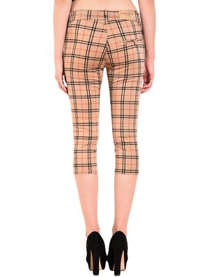 flat front checkered capri - 15609177 - Standard Image - 3