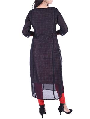 Embroidered layered kurta with tassels - 15609210 - Standard Image - 3