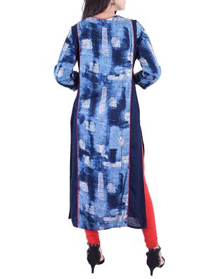 Abstraict straight kurta - 15609211 - Standard Image - 3