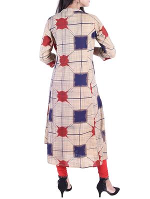 Printed straight kurta - 15609214 - Standard Image - 3