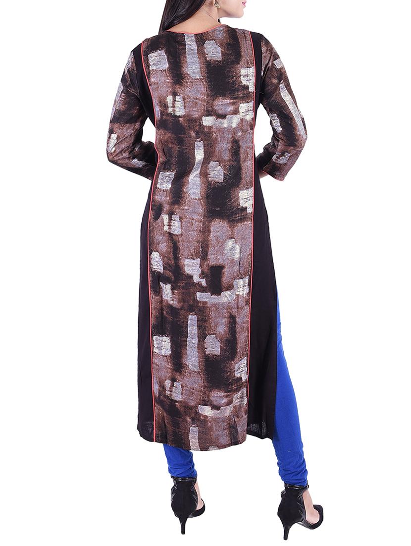 Abstraict straight kurta - 15609217 - Zoom Image - 3