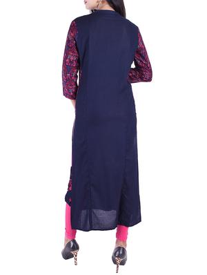 Embroidered straight kurta - 15609224 - Standard Image - 3