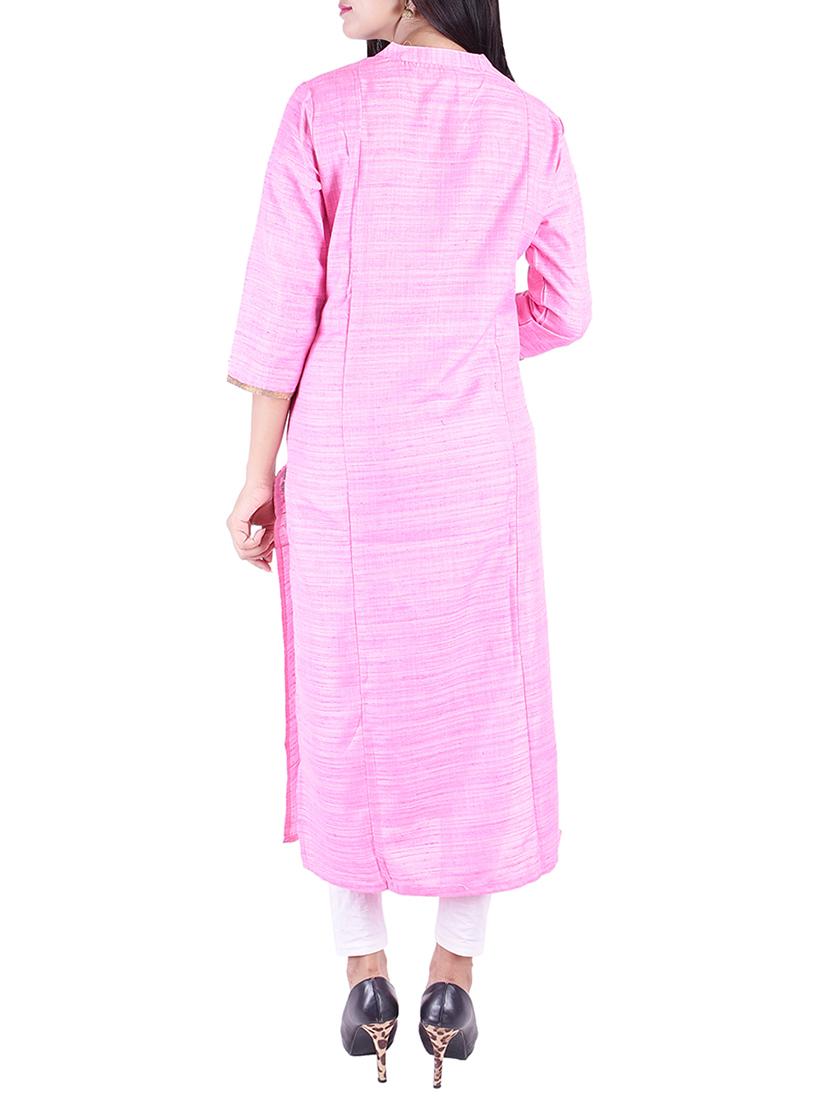 Embroidered straight kurta - 15609235 - Zoom Image - 3