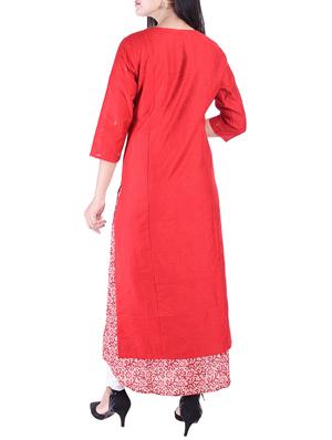 chanderi layered kurta - 15609238 - Standard Image - 3