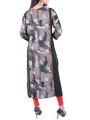 Abstraict straight kurta - 15609242 - Standard Image - 3