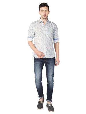 white cotton casual shirt - 15609267 - Standard Image - 3